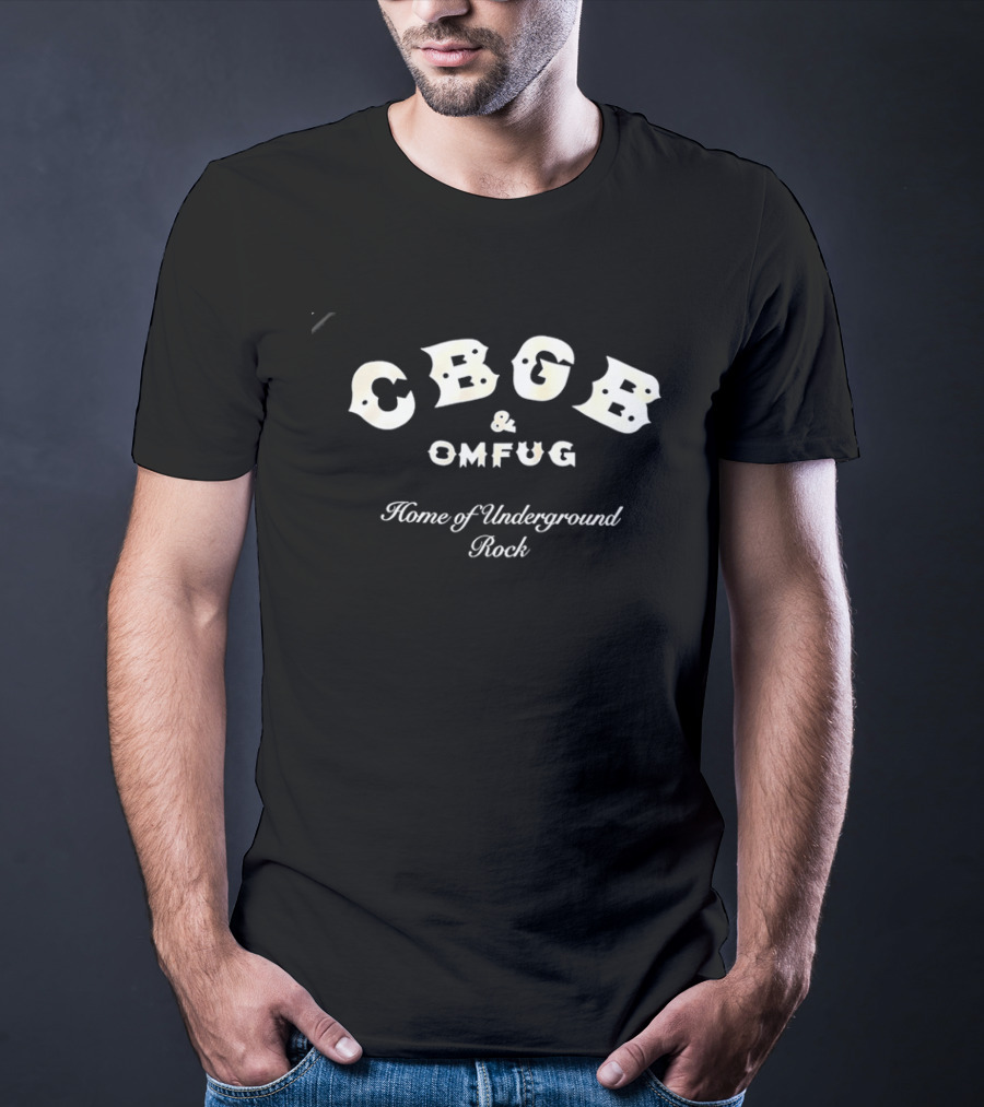 CBGB & OMFUG Home Of Underground Rock Iconic Music Venue Nostalgia T-Shirt