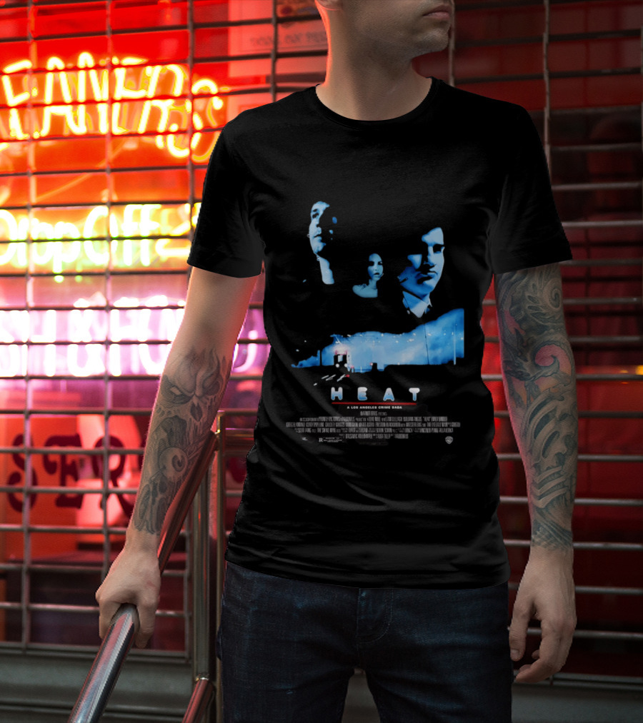 Heat A Los Angeles Crime Saga Luke Null Film Visages And Cityscape T-Shirt