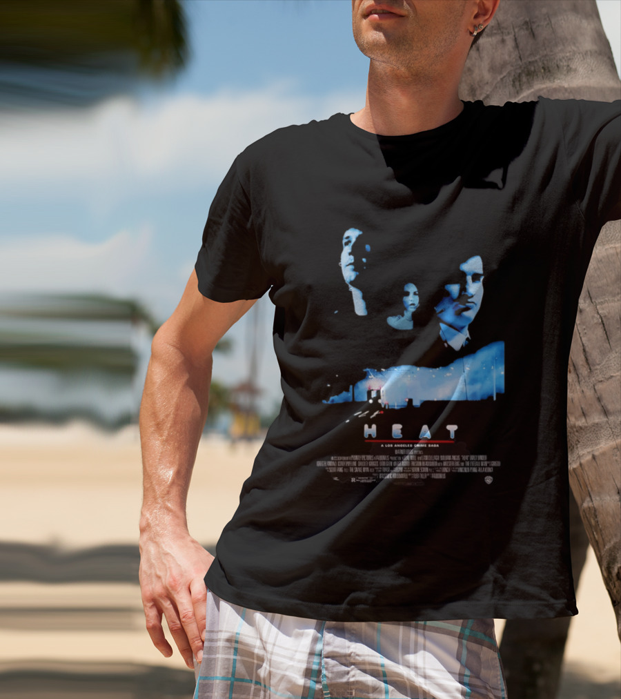Heat A Los Angeles Crime Saga Luke Null Film Visages And Cityscape T-Shirt