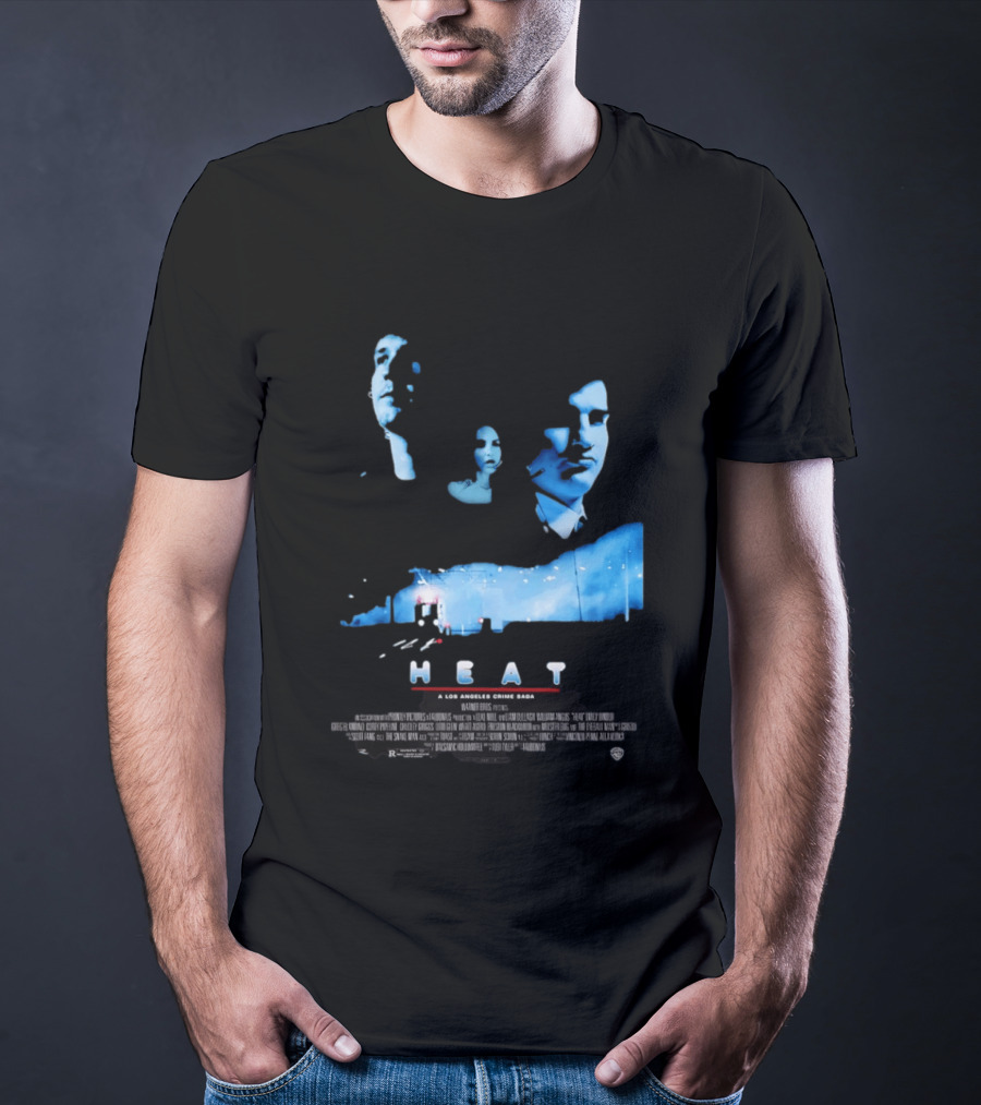 Heat A Los Angeles Crime Saga Luke Null Film Visages And Cityscape T-Shirt