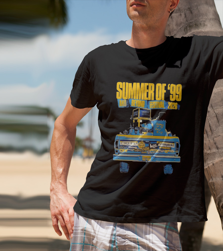 Summer Of '99 And Beyond Festival 2026 Creed Limp Bizkit Sevendust July 18 19 T-Shirt