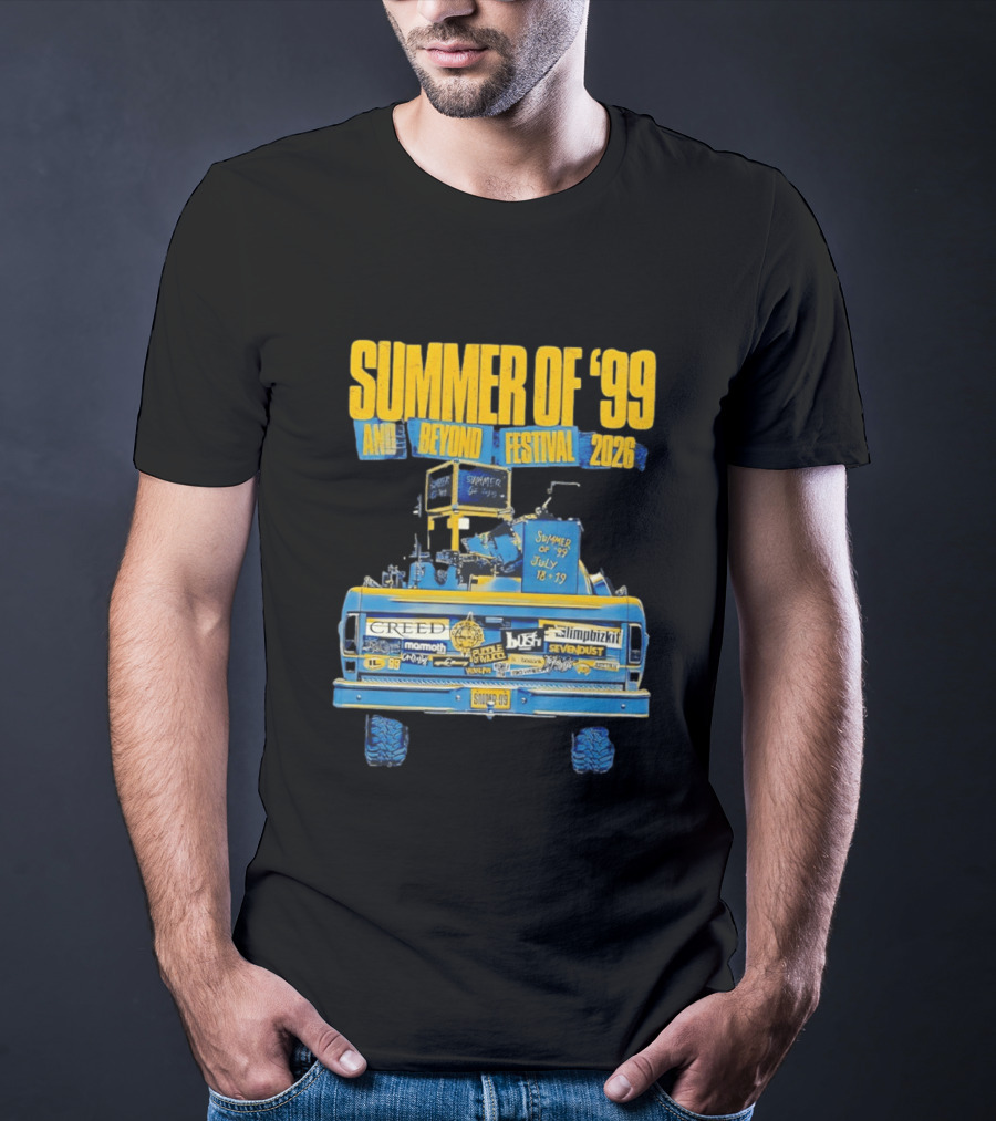 Summer Of '99 And Beyond Festival 2026 Creed Limp Bizkit Sevendust July 18 19 T-Shirt