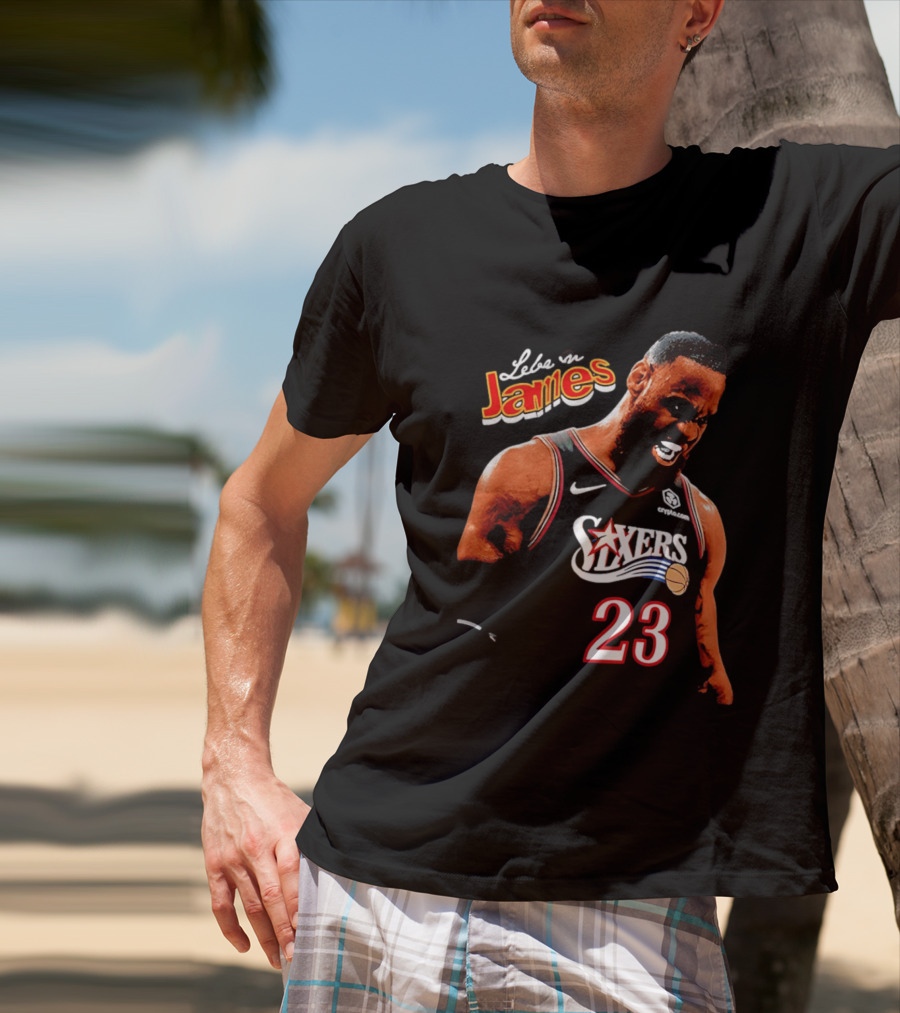 Lebron James Philadelphia 76ers Nike 23 Bootleg Mashup T-Shirt