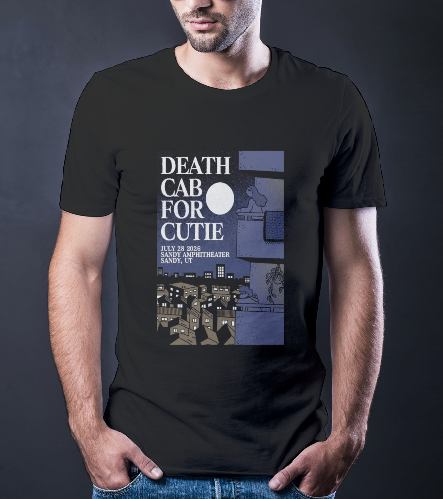 Death Cab For Cutie July 28 2026 Sandy Amphitheater Concert Sandy UT T-Shirt