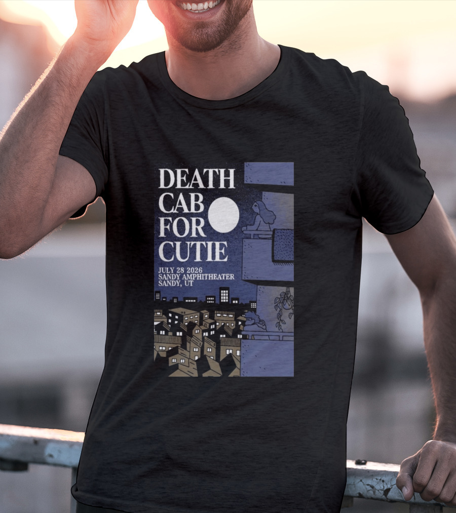 Death Cab For Cutie July 28 2026 Sandy Amphitheater Concert Sandy UT T-Shirt
