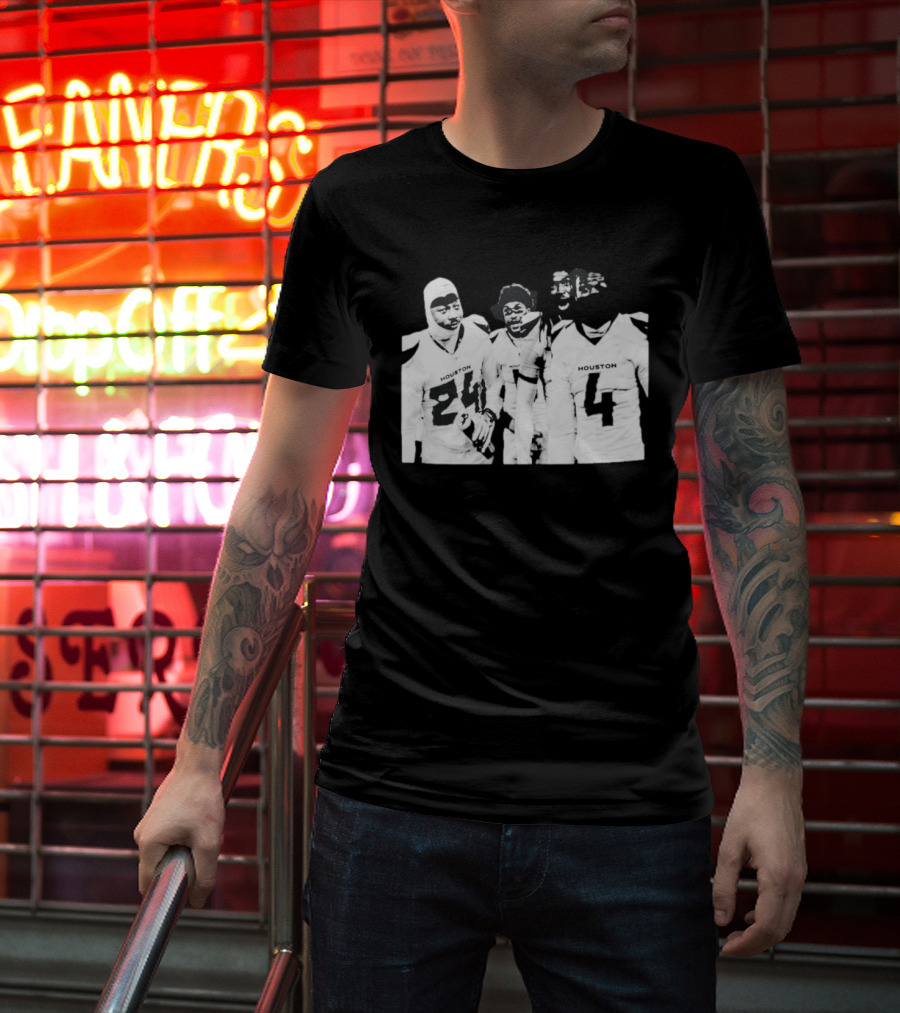 Houston Texans Jalen Pitre Calen Bullock Kamari Lassiter Derek Stingley Jr Signatures T-Shirt