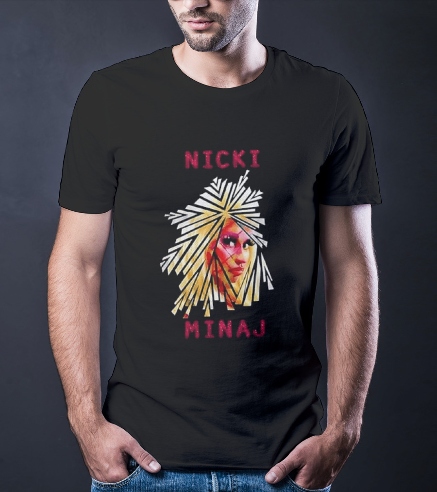 Nicki Minaj Stylized Face Art Fan T-Shirt