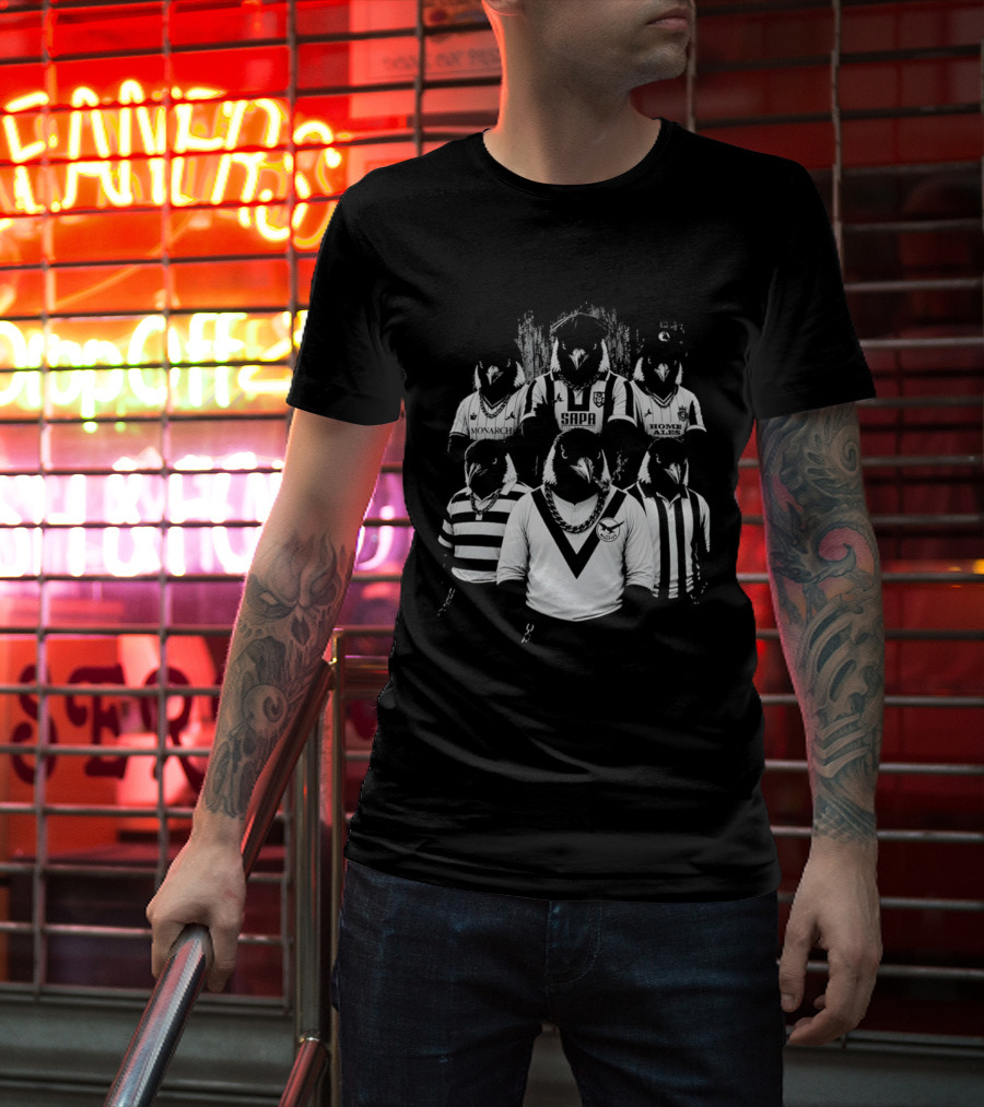 Notts County Gangster Magpies Football Team Characters T-Shirt