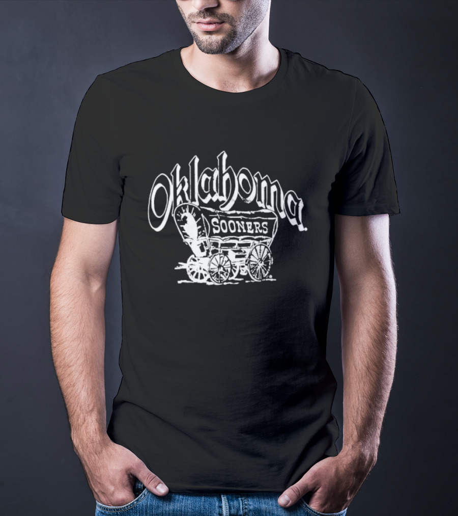 Oklahoma Sooners Schooner Wagon Classic Sports Team Spirit T-Shirt