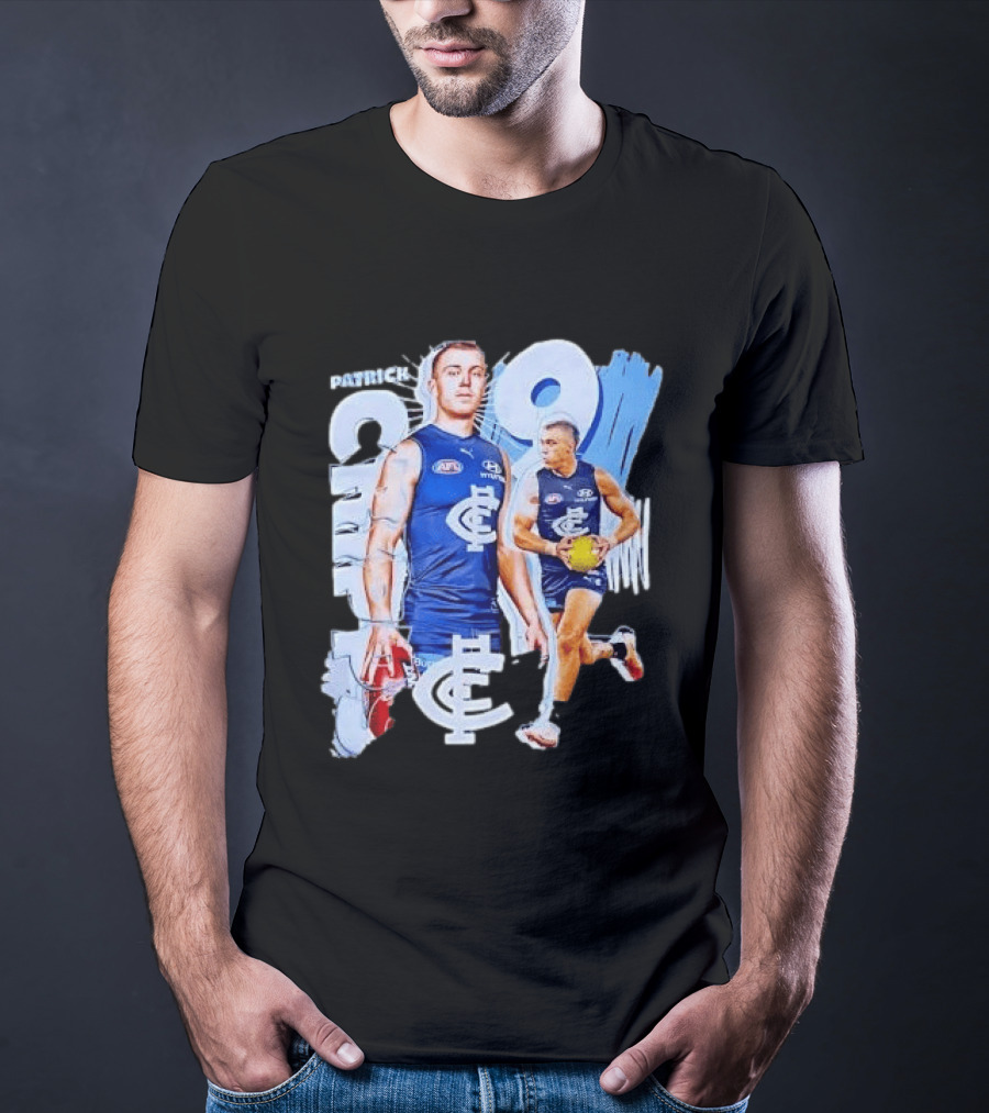 Patrick Cripps Carlton Blues AFL Star Number 9 T-Shirt