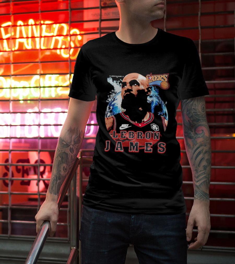 Philadelphia 76ers Nike LeBron James Mashup T-Shirt