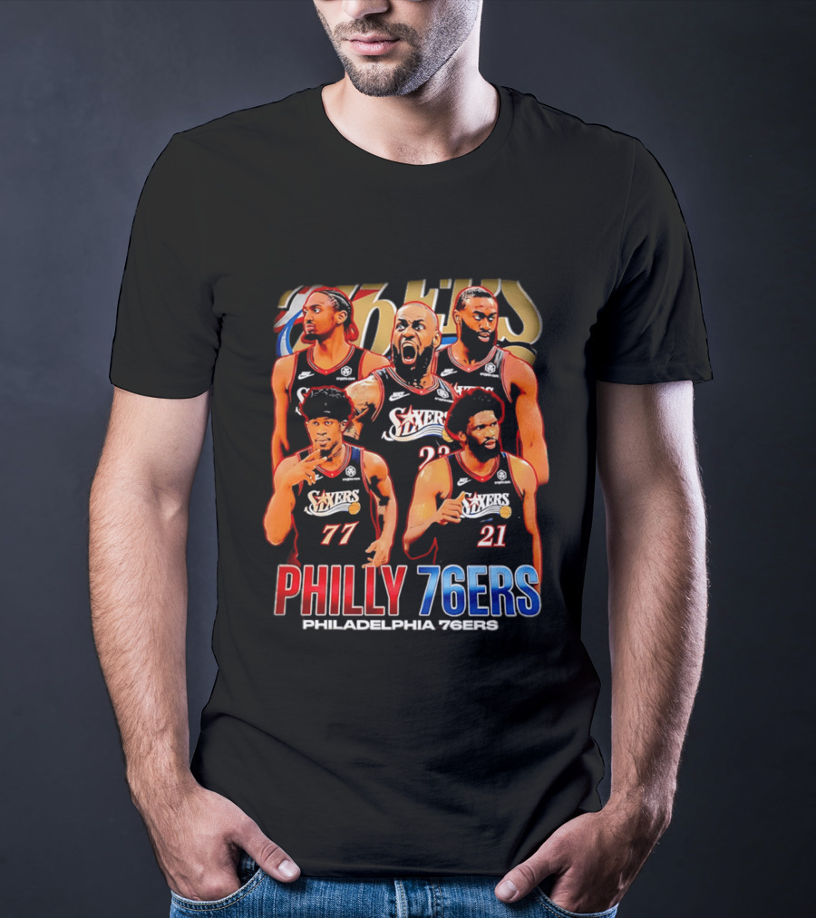 Philly 76Ers Philadelphia 76Ers Lebron James Basketball Team Players T-Shirt