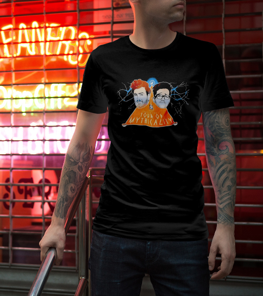 Rhett & Link Ear Biscuits Tour Of Mythicality Lightning T-Shirt
