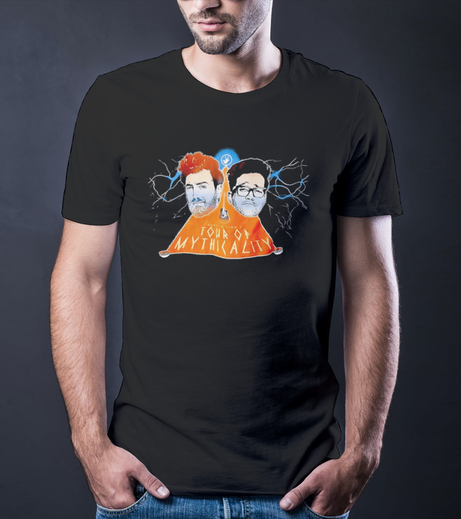 Rhett & Link Ear Biscuits Tour Of Mythicality Lightning T-Shirt