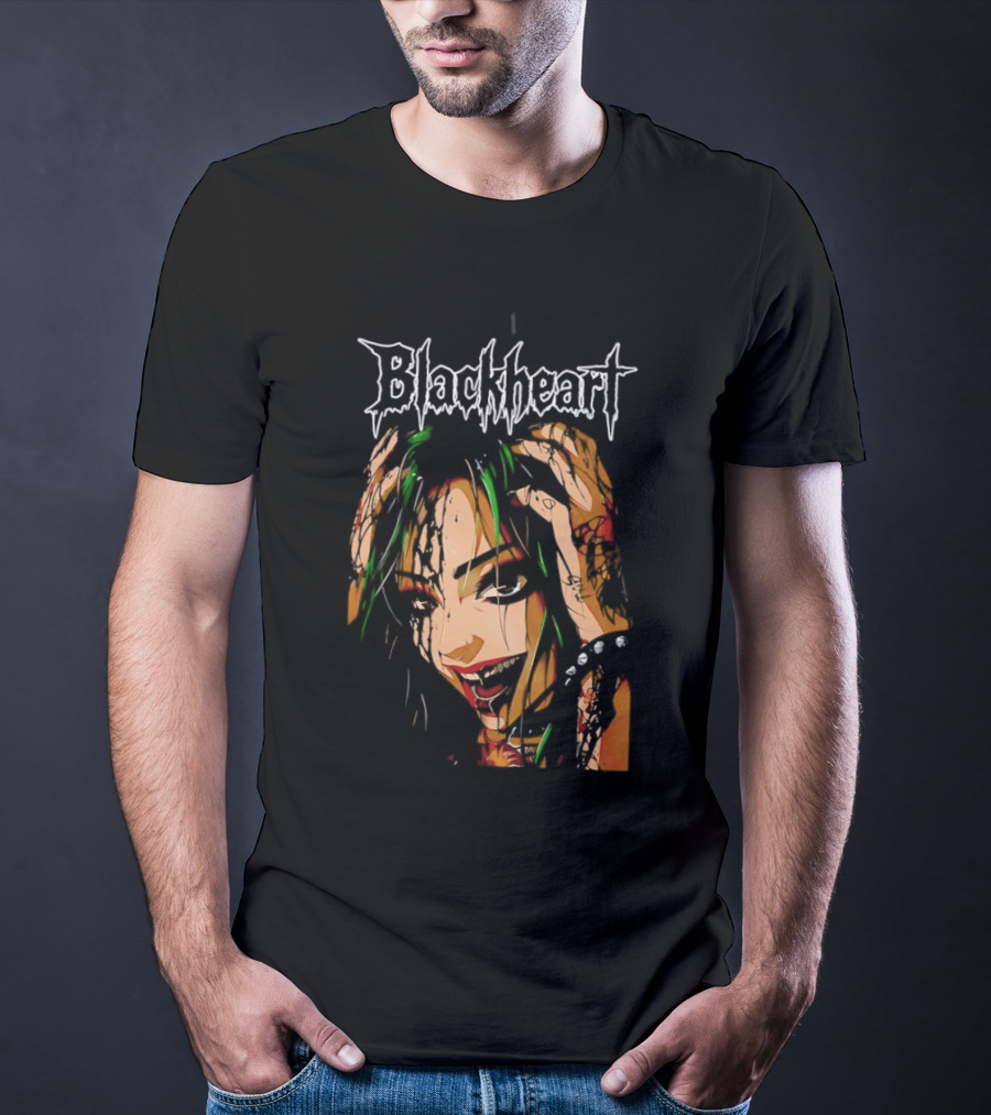 Shotzi Blackheart Knows Blackheart Green Hair T-Shirt