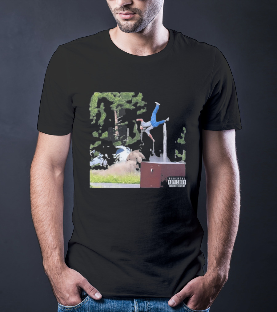 Yellowstone National Park Bison Encounter Scenic Humor Parental Advisory T-Shirt