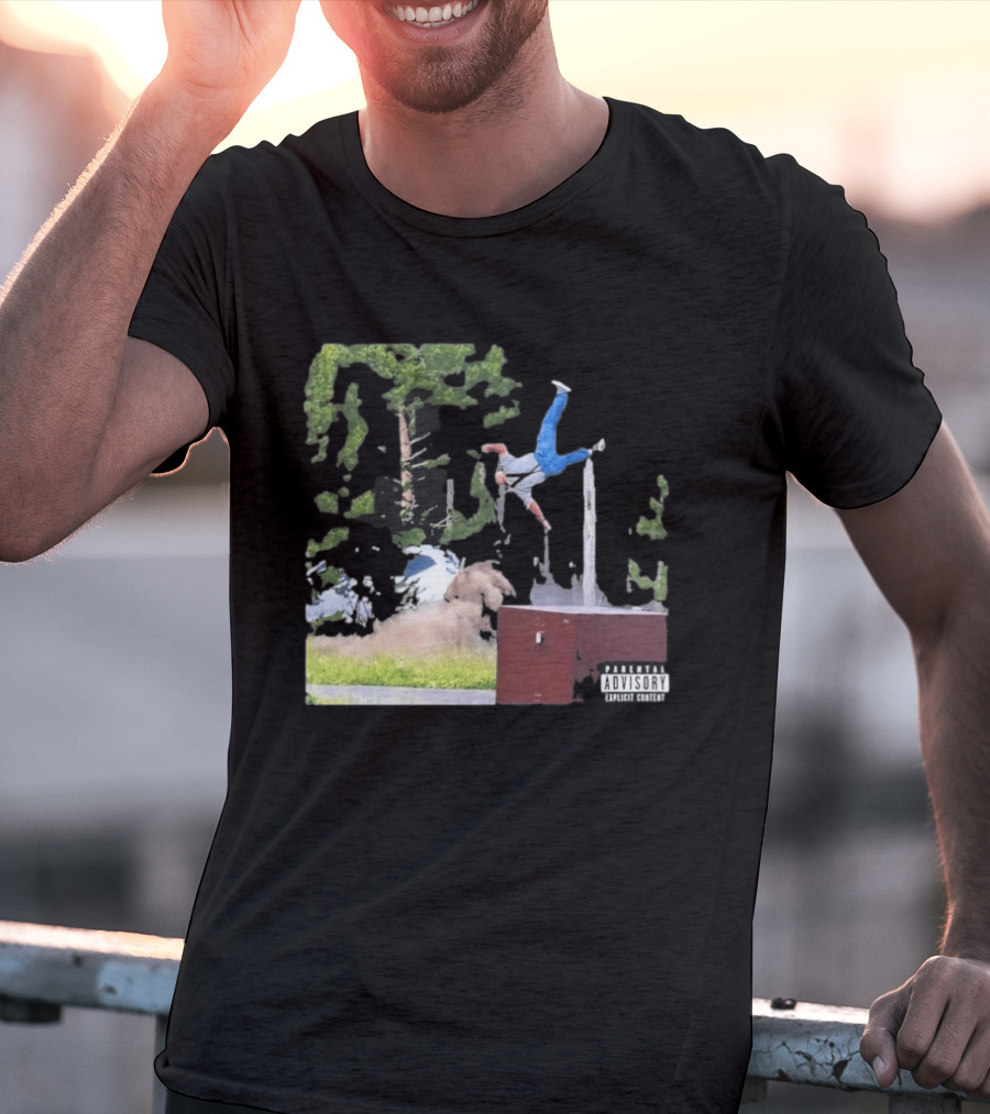 Yellowstone National Park Bison Encounter Scenic Humor Parental Advisory T-Shirt