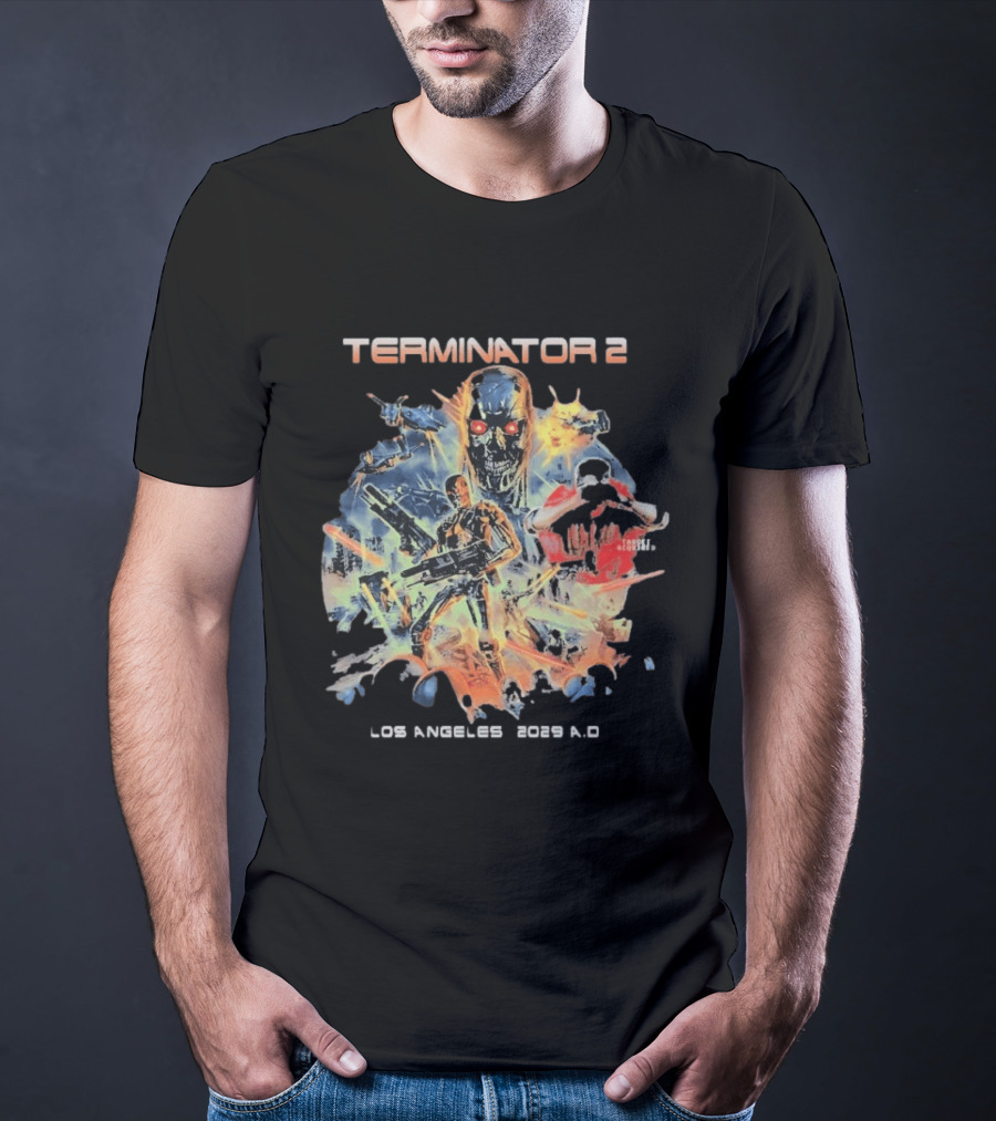 Terminator 2 Los Angeles 2029 A.D. Future War T-Shirt