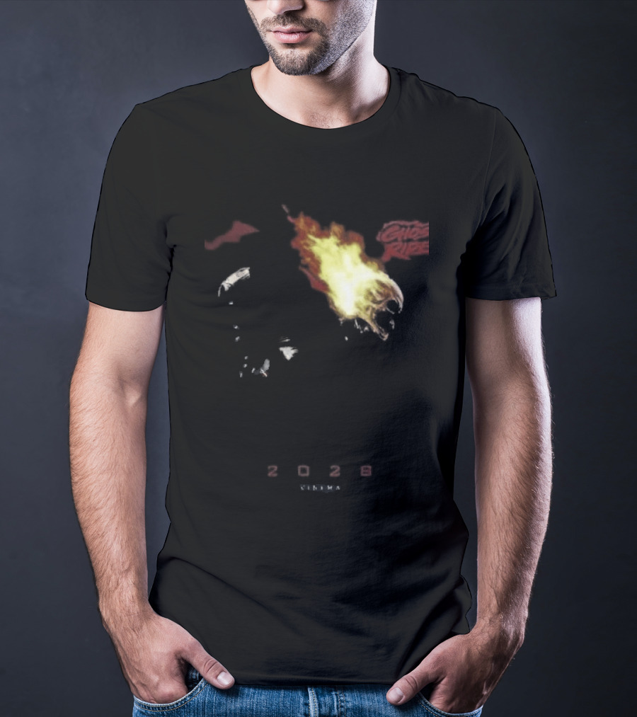 2028 Cinema The Batman Part II X Ghost Rider Fire T-Shirt