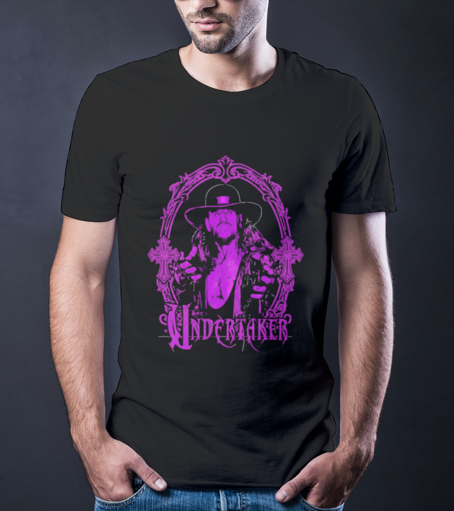 The Deadman Rising Undertaker WWE Mirror Frame T-Shirt