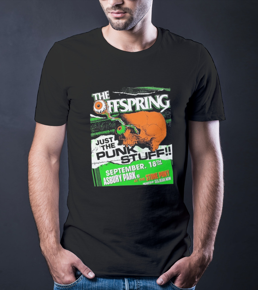The Offspring Just The Punk Stuff Asbury Park NJ Stone Pony September 18th T-Shirt