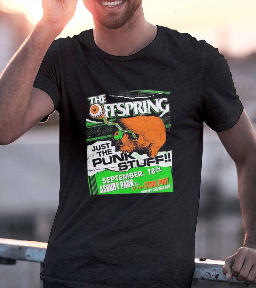 The Offspring Just The Punk Stuff Asbury Park NJ Stone Pony September 18th T-Shirt
