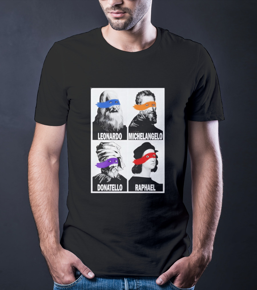 Leonardo Michelangelo Donatello Raphael The Original Ninja Masters T-Shirt