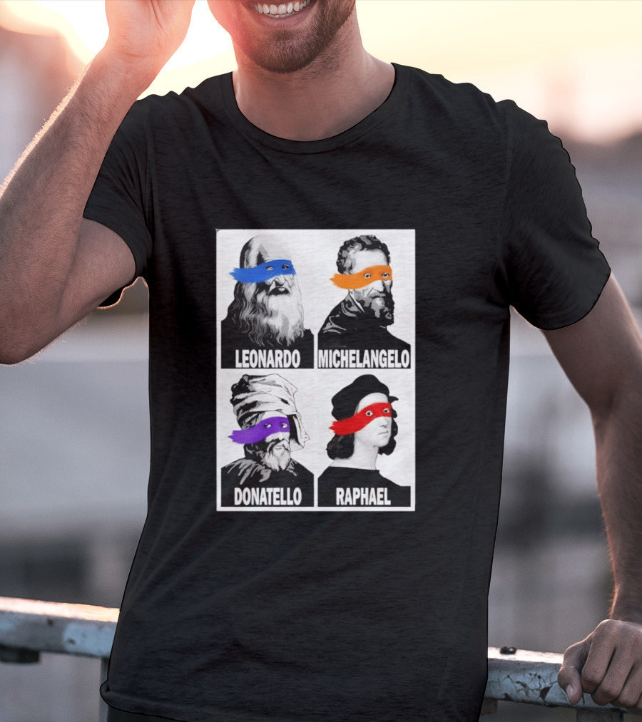 Leonardo Michelangelo Donatello Raphael The Original Ninja Masters T-Shirt
