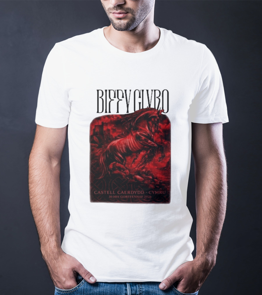 Biffy Clyro Castell Caerdydd Cymru 30 Mis Gorffennaf 2026 T-Shirt