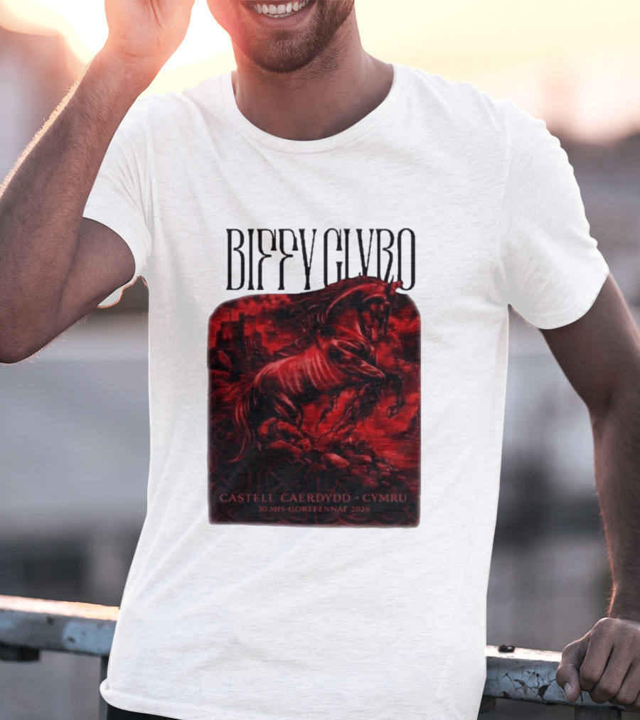 Biffy Clyro Castell Caerdydd Cymru 30 Mis Gorffennaf 2026 T-Shirt