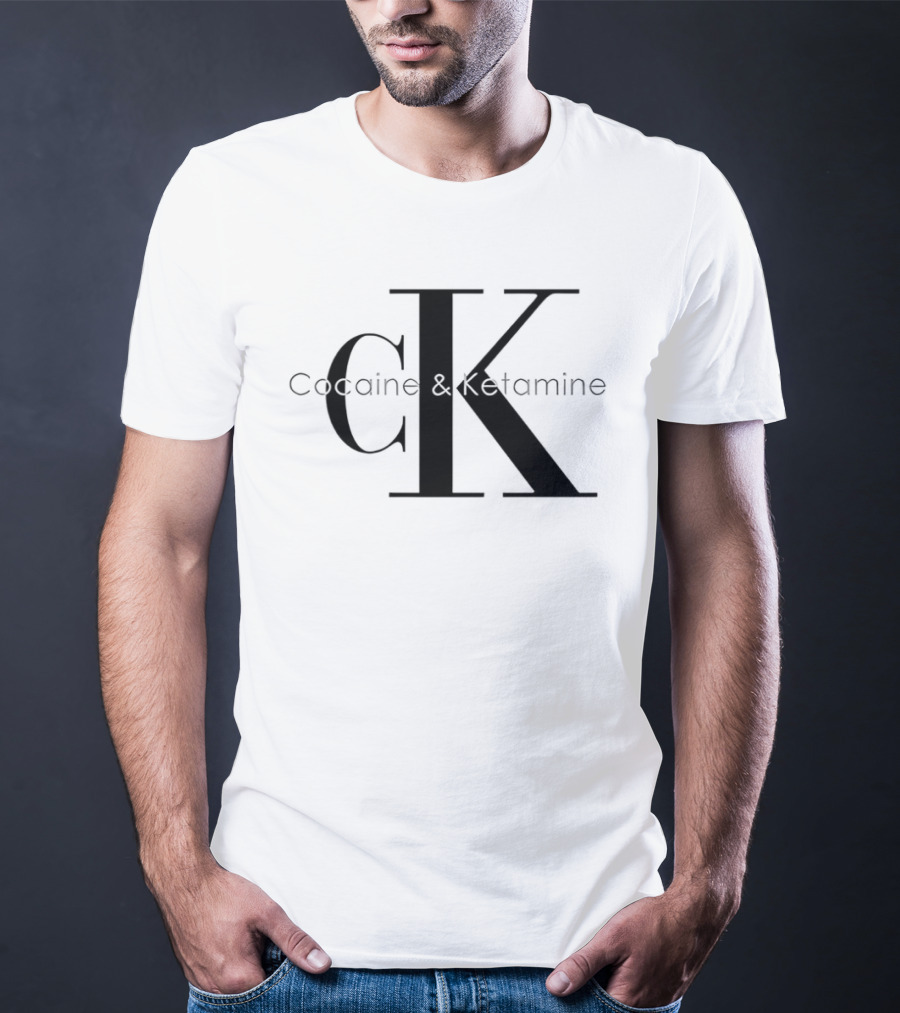 Cocaine & Ketamine CK Bold Black T-Shirt