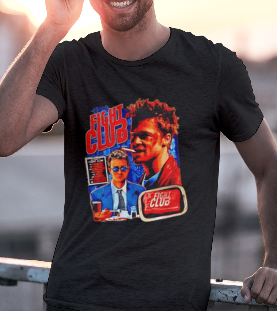 Tyler Durden The Narrator Fight Club Welcome To Fight Club Do Not Talk About T-Shirt