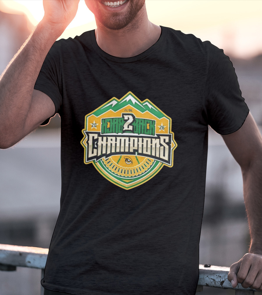 Utah Talons 2026 AUSBL Back 2 Back Champions T-Shirt