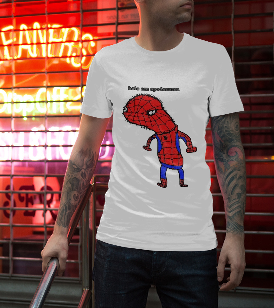 Helo Am Spoderman Spiderman Marvel Superhero Meme 2026 Comic Book T-Shirt