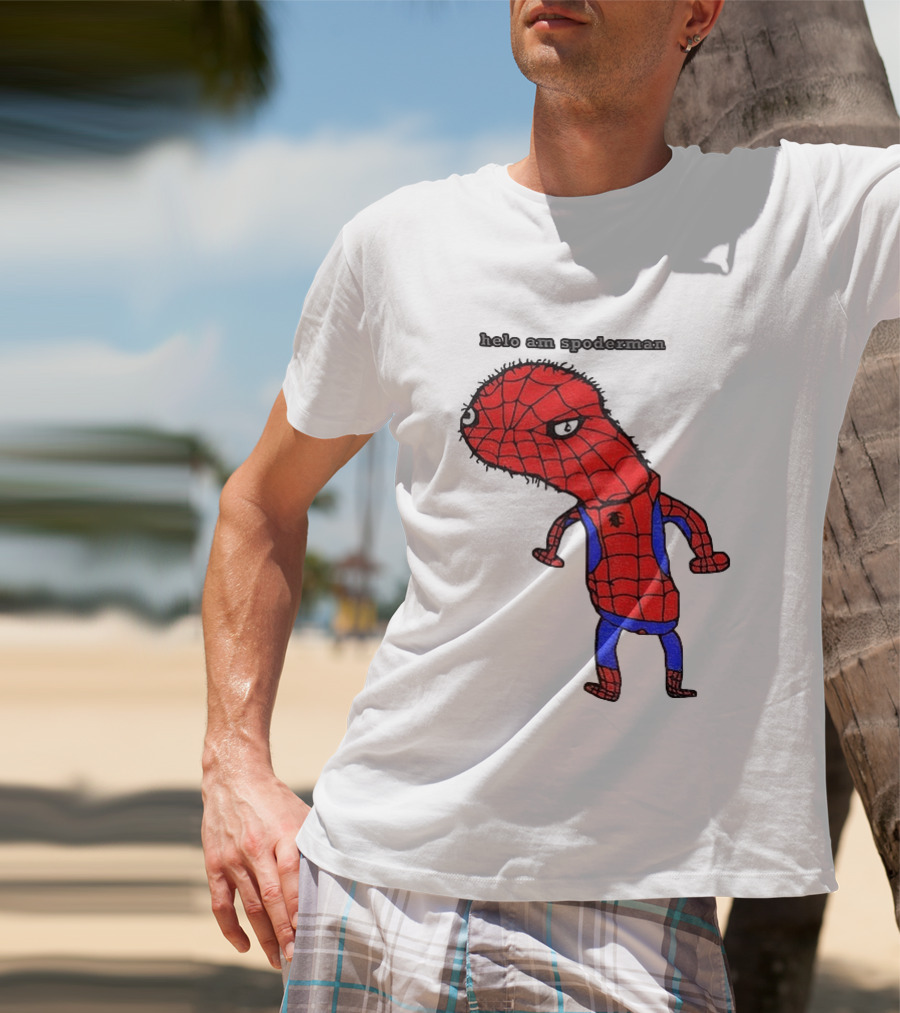 Helo Am Spoderman Spiderman Marvel Superhero Meme 2026 Comic Book T-Shirt