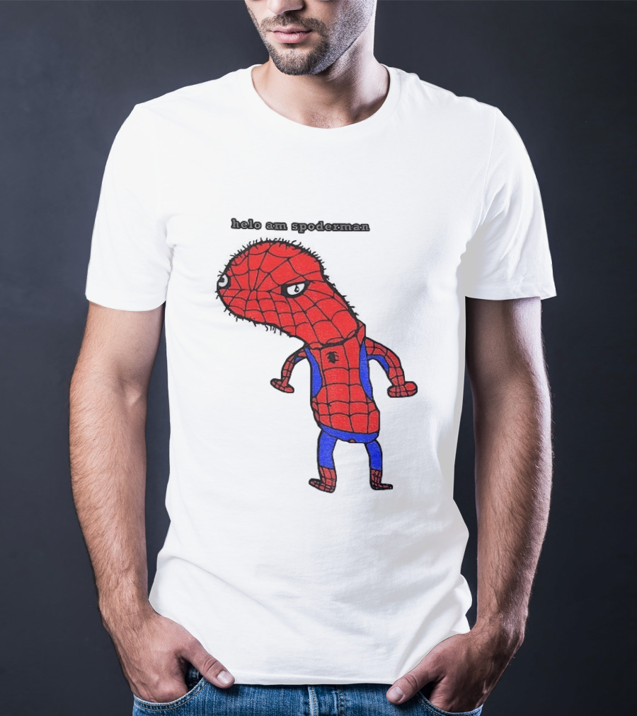 Helo Am Spoderman Spiderman Marvel Superhero Meme 2026 Comic Book T-Shirt