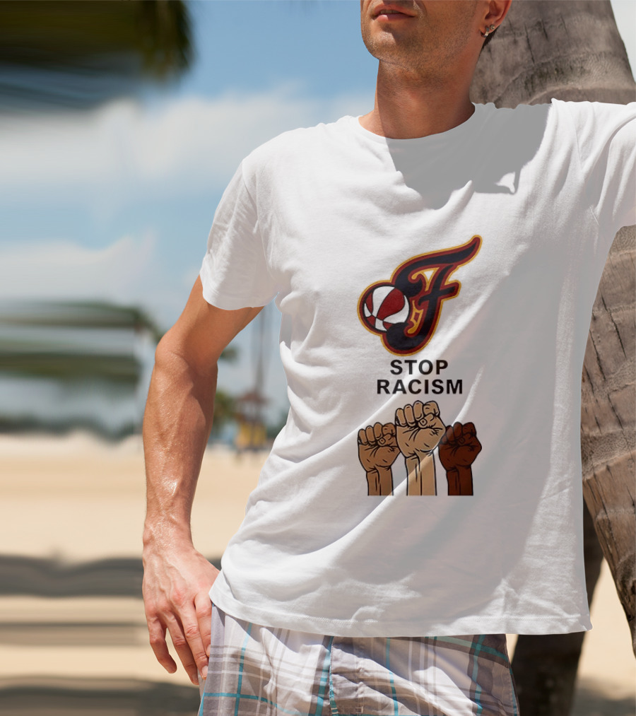 Indiana Fever Stop Racism 2026 Raised Fists T-Shirt