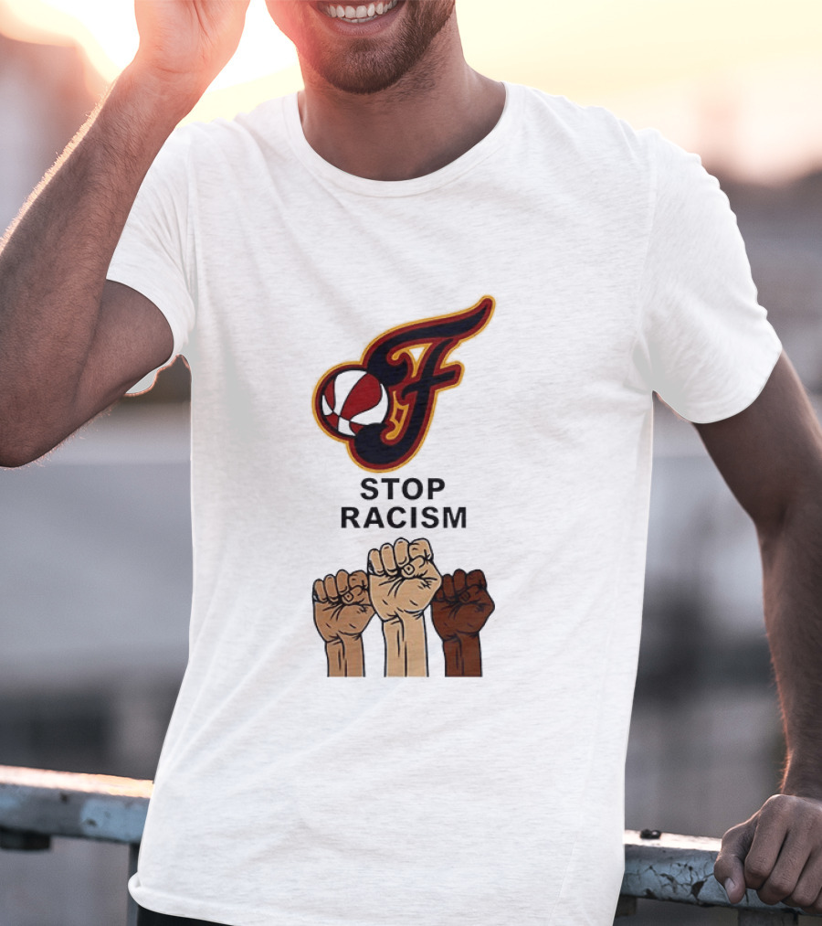 Indiana Fever Stop Racism 2026 Raised Fists T-Shirt
