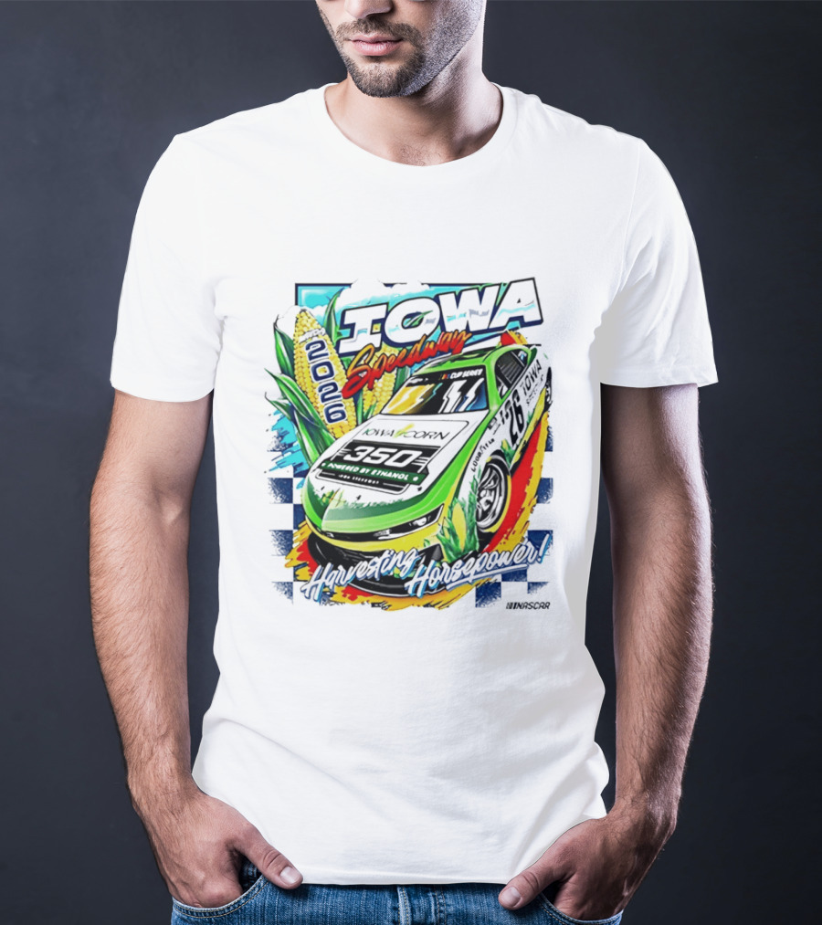 Iowa Speedway Harvesting Horsepower 2026 Iowa Corn 350 NASCAR T-Shirt