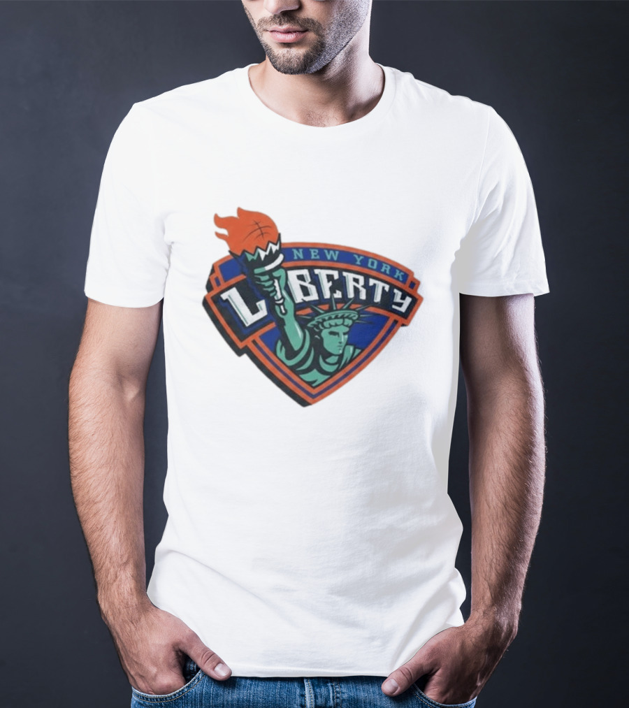 New York Liberty Leonie Fiebich Barclays Center Basketball Team T-Shirt