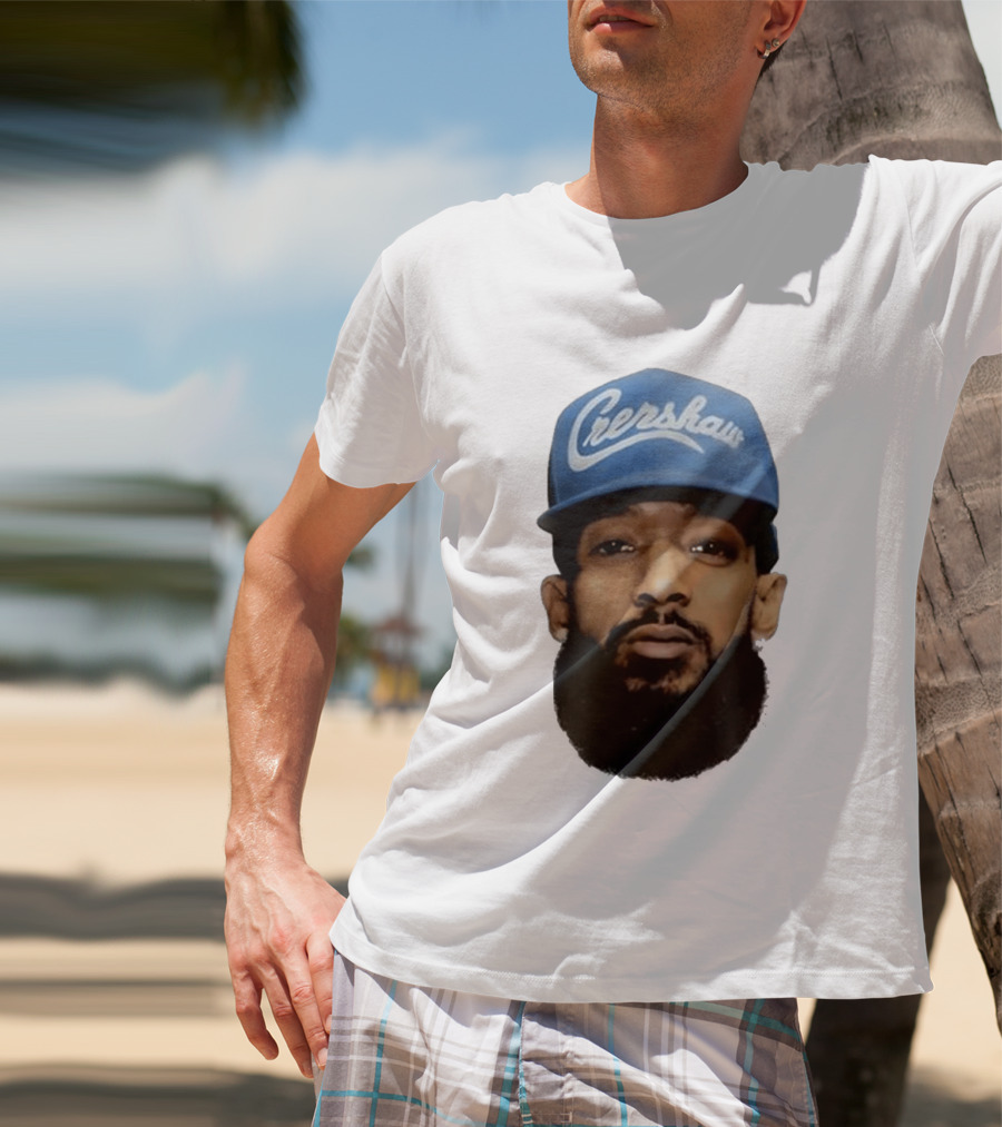 Nipsey Hussle Crenshaw Blue Cap T-Shirt