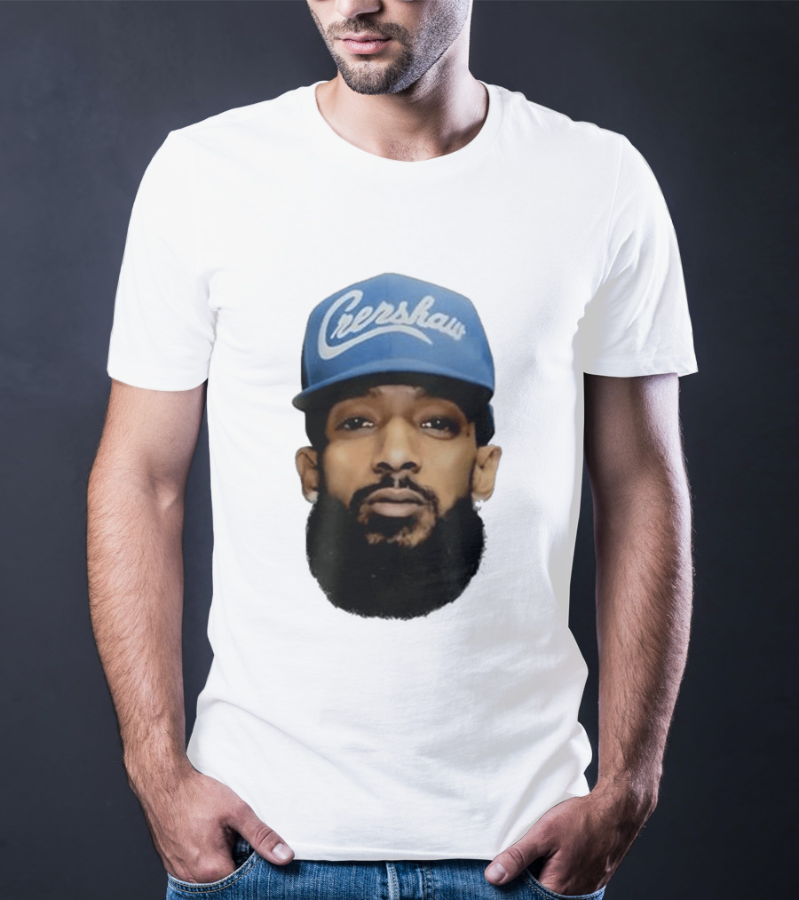 Nipsey Hussle Crenshaw Blue Cap T-Shirt