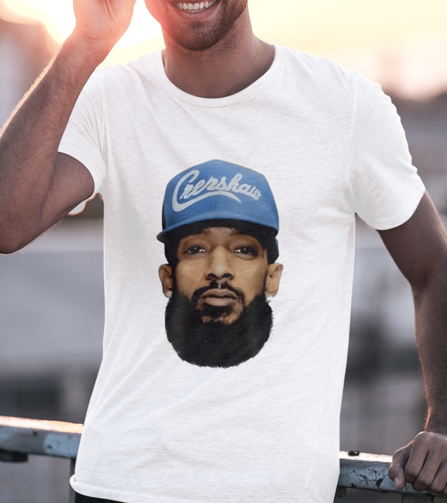 Nipsey Hussle Crenshaw Blue Cap T-Shirt