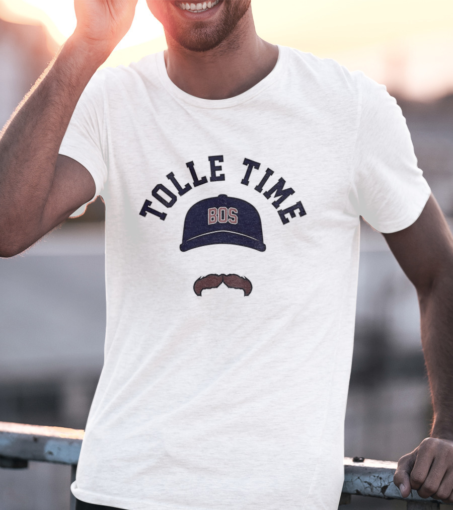 Tolle Time BOS Mustache Cap Icon Boston Red Sox Baseball 2026 T-Shirt