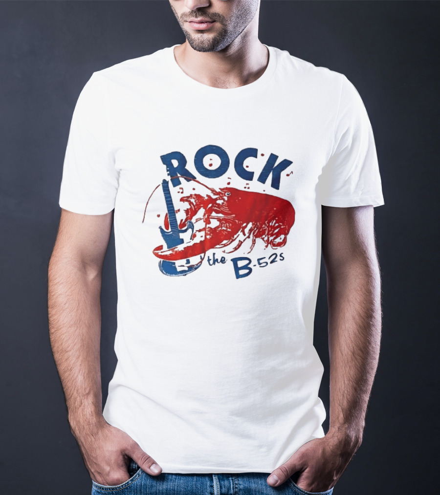Rock The B 52s Lobster Guitar Music T-Shirt