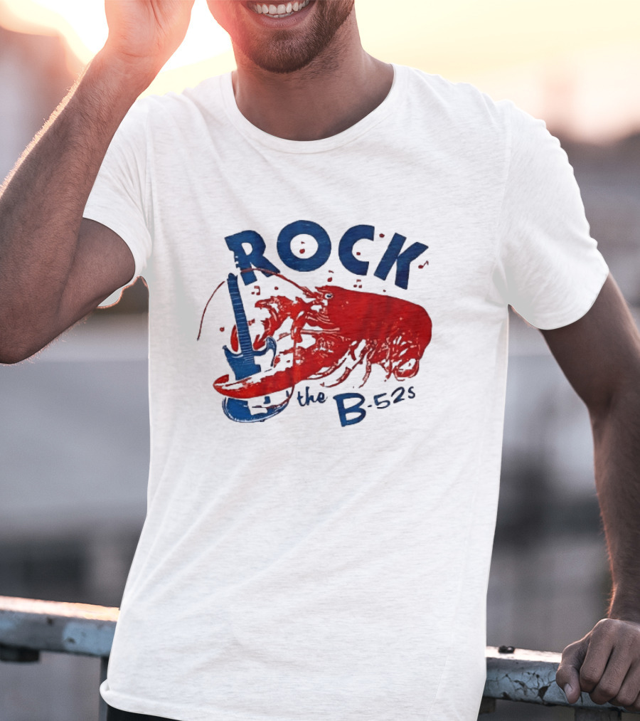 Rock The B 52s Lobster Guitar Music T-Shirt