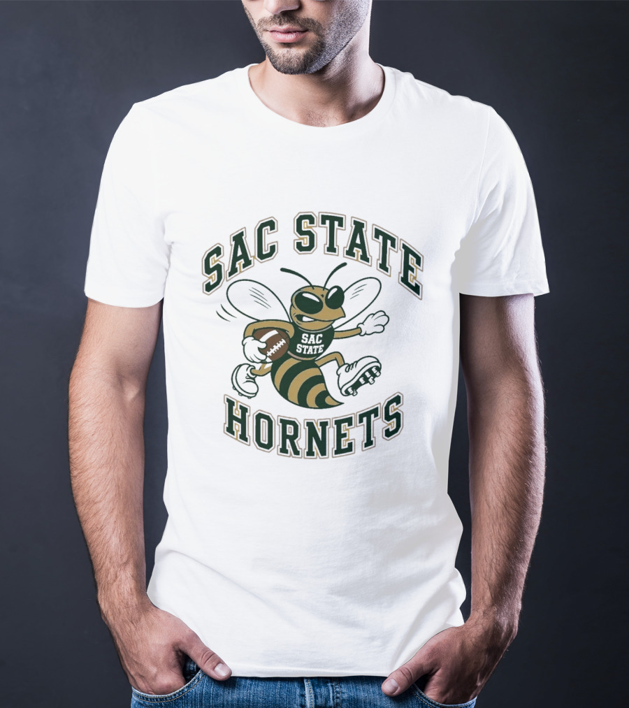 Sac State Hornets Football Cartoon T-Shirt