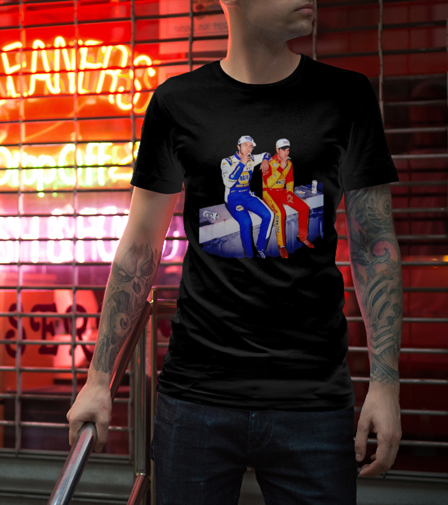 Chase Elliott Joey Logano Smoking NAPA Shell Pennzoil Hendrick Carscom T-Shirt