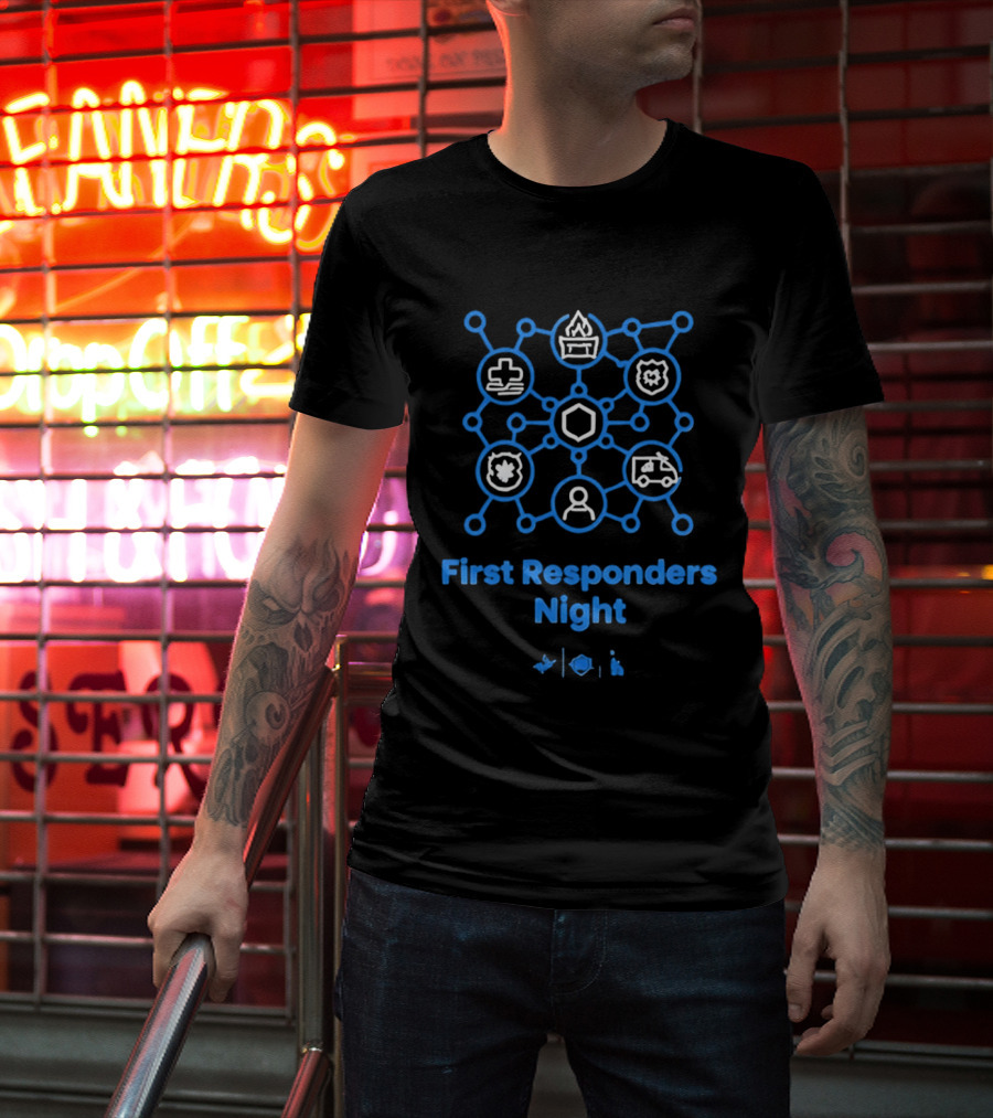 LA Dodgers First Responders Night Honoring Heroes T-Shirt
