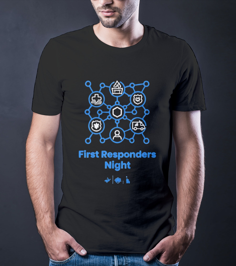 LA Dodgers First Responders Night Honoring Heroes T-Shirt